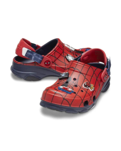 Sandália Crocs Classic Team Spiderman All Terrain Clog Juvenil NAVY