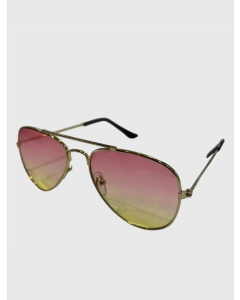 Óculos Funfarra metal com Lente Polarizada e Proteção UV400 Mini dourado