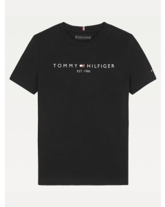 camiseta infantil logo classico Tommy Hilfiger Preto-6