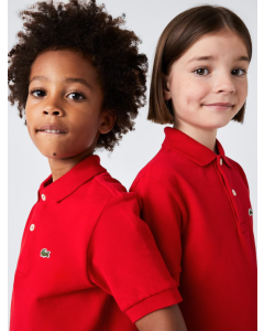 Camisa Polo Infantil Lacoste em Petit piquet vermelho 240