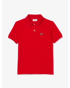 Camisa Polo Infantil Lacoste em Petit piquet vermelho-2