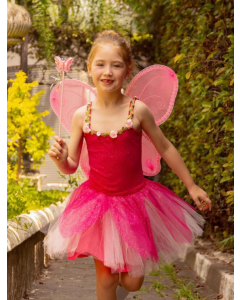 Fada pink barbie fantasia de carnaval infantil feminina Fanfarrinha
